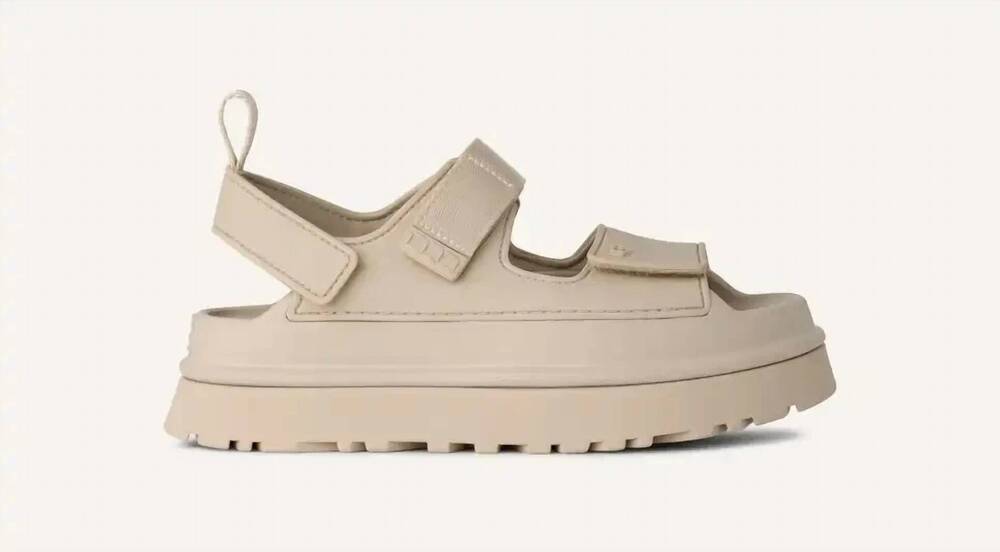 NEW UGG women's goldenglow platform sandals in sea salt